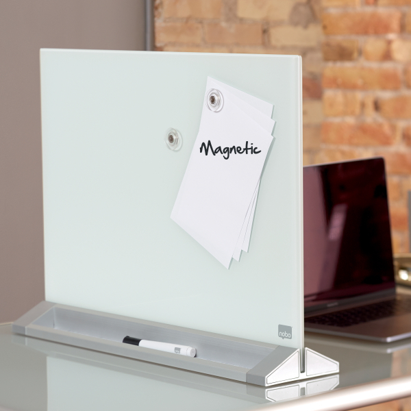 nobo Glas-Magnettafel Diamond 60,0 x 45,0 cm weiß