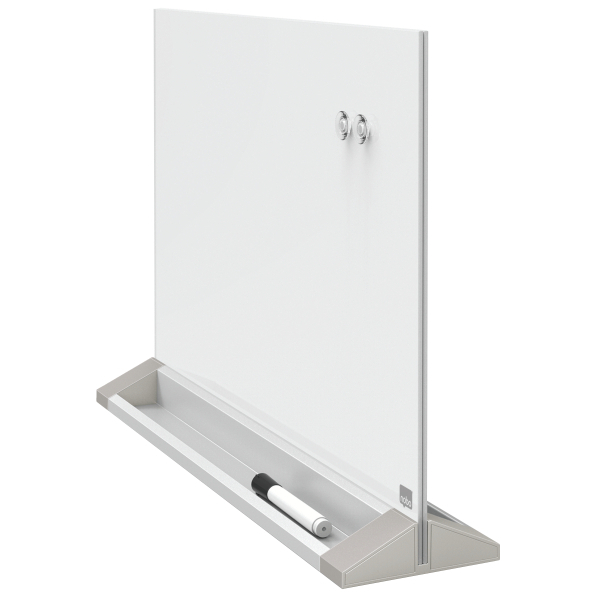 nobo Glas-Magnettafel Diamond 60,0 x 45,0 cm weiß