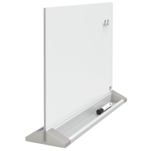 nobo Glas-Magnettafel Diamond 60,0 x 45,0 cm weiß