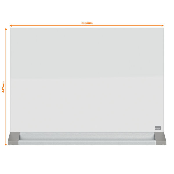 nobo Glas-Magnettafel Diamond 60,0 x 45,0 cm weiß