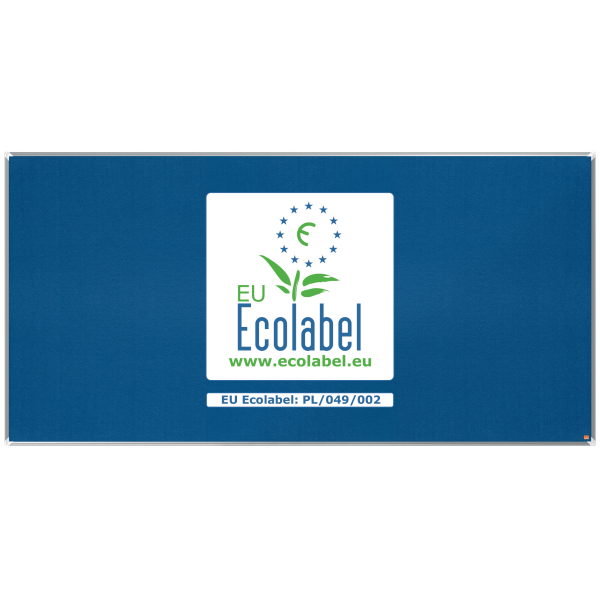 nobo Pinnwand Premium Plus 240,0 x 120,0 cm Textil blau
