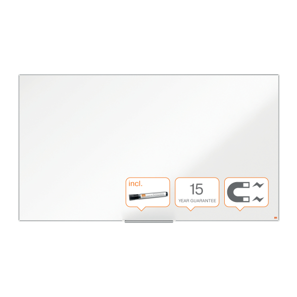 nobo Whiteboard Impression Pro Widescreen Nano Clean™ 188,7 x 106,4 cm weiß lackierter Stahl