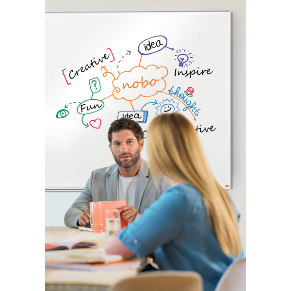 nobo Whiteboard Impression Pro Widescreen Nano Clean™ 188,7 x 106,4 cm weiß lackierter Stahl