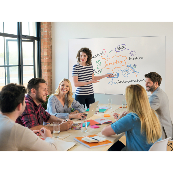 nobo Whiteboard Impression Pro Widescreen Nano Clean™ 188,7 x 106,4 cm weiß lackierter Stahl