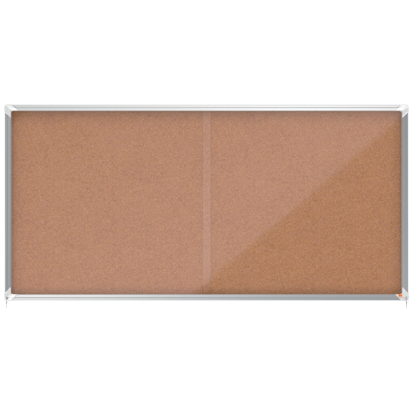 nobo Schaukasten silber 27x DIN A4 200,0 x 6,3 x 97,0 cm, 1 St.