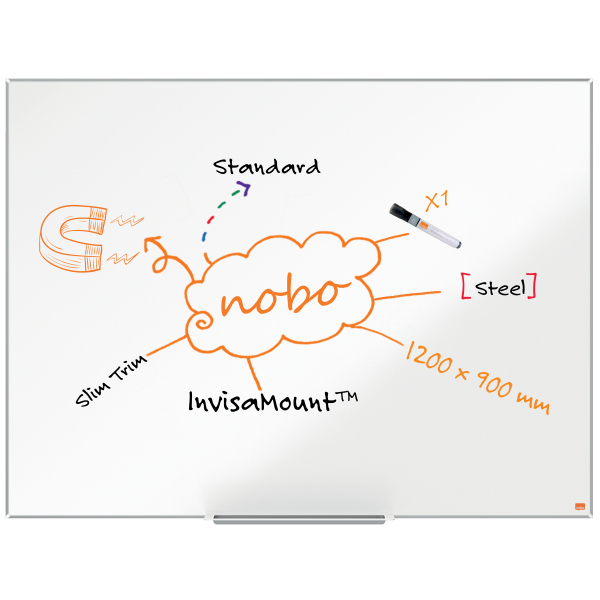 nobo Whiteboard Impression Pro Nano Clean™ 119,1 x 88,3 cm weiß lackierter Stahl