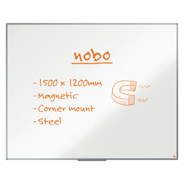 nobo Whiteboard Essence 150,0 x 120,0 cm weiß lackierter Stahl