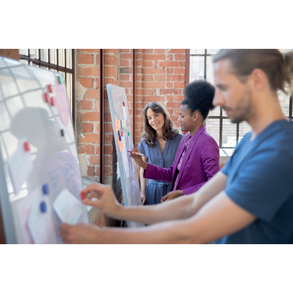nobo mobiles Whiteboard Move & Meet 180,0 cm grau, weiß lackierter Stahl