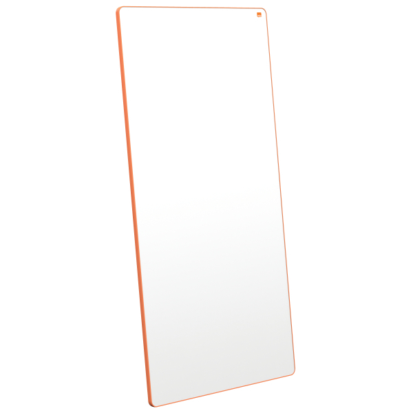nobo mobiles Whiteboard Move & Meet 90,0 x 180,0 cm orange, weiß lackierter Stahl