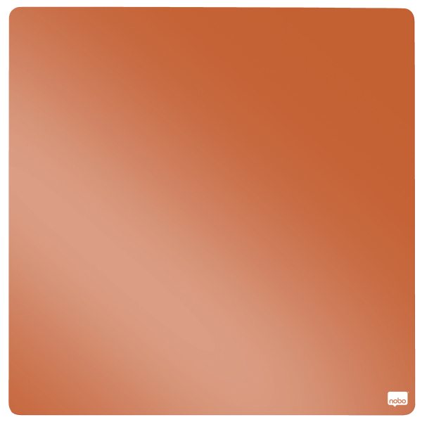 nobo Magnettafel beschreibbar 36,0 x 36,0 cm orange