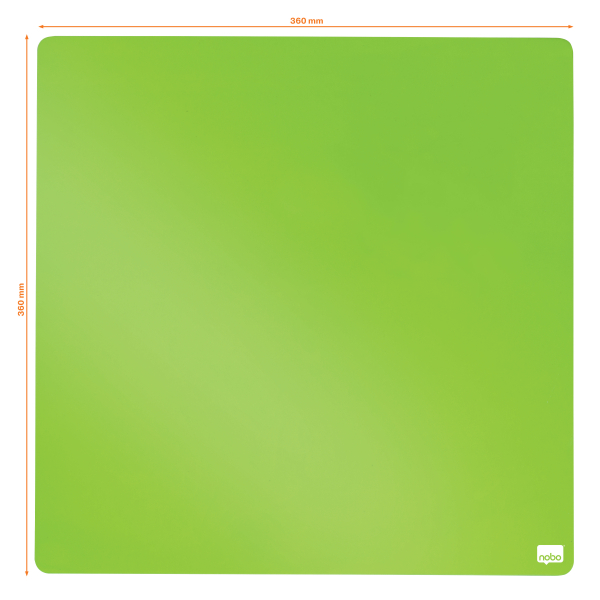nobo Magnettafel beschreibbar 36,0 x 36,0 cm grau