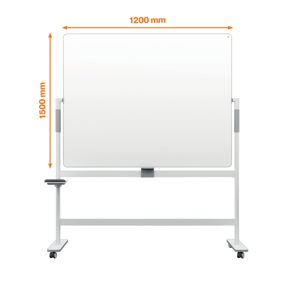 nobo mobiles Whiteboard Move & Meet 120,0 x 150,0 cm weiß Stahl