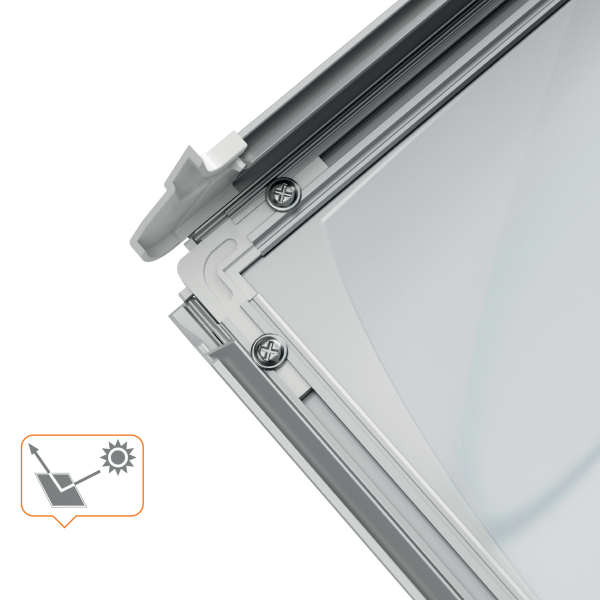 nobo Infoständer Premium Plus silber DIN A3 42,0 x 30,0 x 78,0 - 130,0 cm, 1 St.