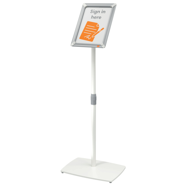 nobo Infoständer Premium Plus silber DIN A4 42,0 x 30,0 x 76,0 - 126,0 cm, 1 St.
