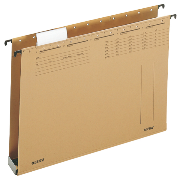 LEITZ Hängesammler ALPHA® 1942 naturbraun Boden: 4,0 cm, 25 St.