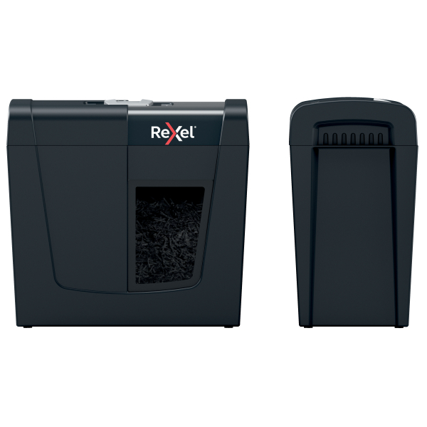 Rexel Secure X6 Aktenvernichter mit Partikelschnitt P-4, 4 x 40 mm, bis 6 Blatt, schwarz