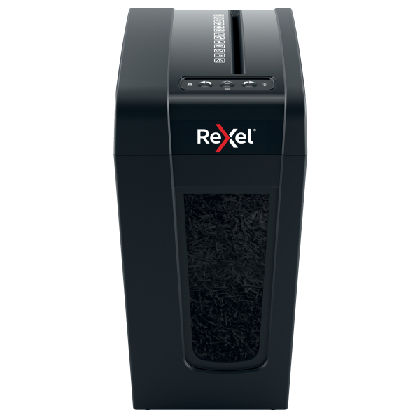 Rexel Secure X8-SL Aktenvernichter mit Partikelschnitt P-4, 4 x 40 mm, bis 8 Blatt, schwarz