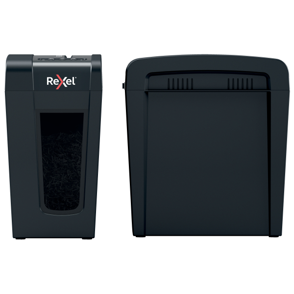 Rexel Secure X8-SL Aktenvernichter mit Partikelschnitt P-4, 4 x 40 mm, bis 8 Blatt, schwarz