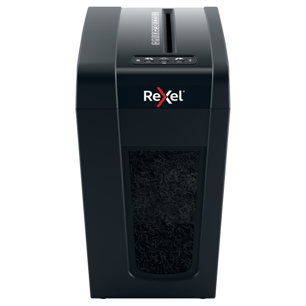 Rexel Secure X10-SL Aktenvernichter mit Partikelschnitt P-4, 4 x 40 mm, bis 10 Blatt, schwarz