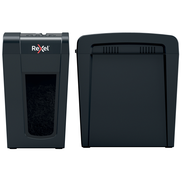 Rexel Secure X10-SL Aktenvernichter mit Partikelschnitt P-4, 4 x 40 mm, bis 10 Blatt, schwarz