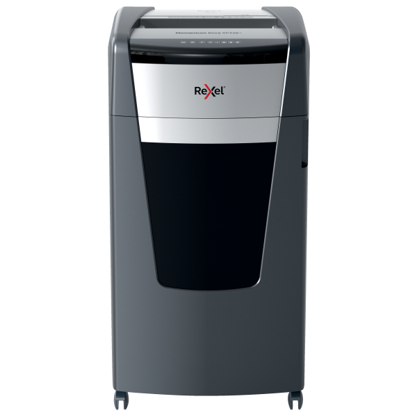 Rexel XP426+ Aktenvernichter mit Partikelschnitt P-4, 4 x 30 mm, bis 26 Blatt, grau