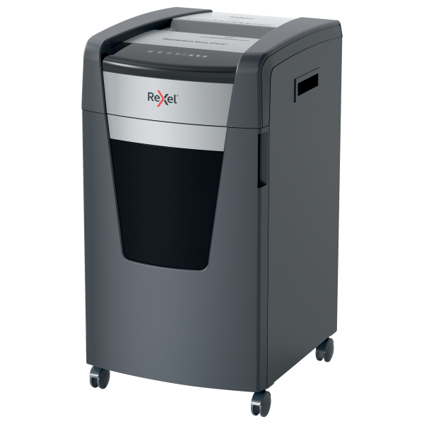 Rexel XP516+ Aktenvernichter mit Partikelschnitt P-5, 2 x 15 mm, bis 16 Blatt, grau