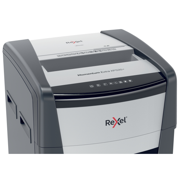 Rexel XP520+ Aktenvernichter mit Partikelschnitt P-5, 2 x 15 mm, bis 20 Blatt, grau