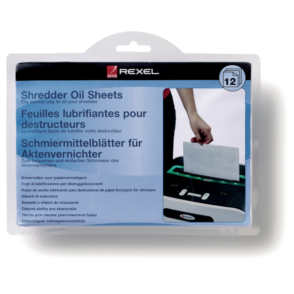 Rexel Aktenvernichter-Ölblätter