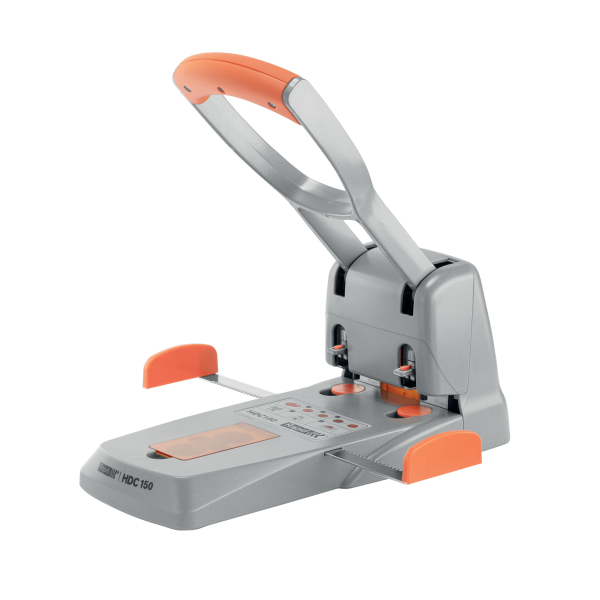 Rapid Registraturlocher HDC150 silber-orange, 1 St.