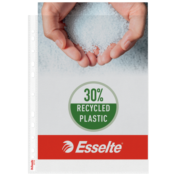 Esselte Prospekthüllen DIN A4 transparent genarbt 0,07 mm, 100 St.