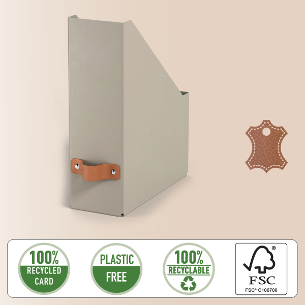 LEITZ Stehsammler Puro 24710012 beige Karton, DIN A4, 2 St.