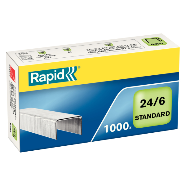 Rapid Heftklammern Standard 24/6, 1.000 St.