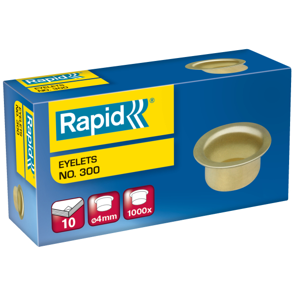 Rapid Ösen Ösen Nr.300 4 mm 4,0 mm, 1.000 St.