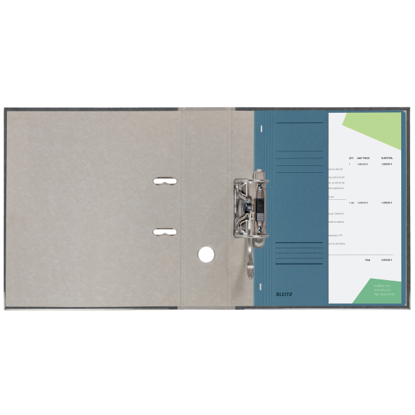 LEITZ Ösenhefter 3740 Karton blau DIN A4, halber Deckel, 1 St.