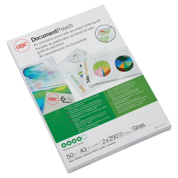 GBC Laminierfolien glänzend für A3 250 micron, 50 St.