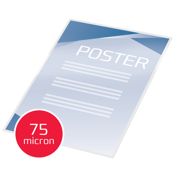 GBC Laminierfolien glänzend für A3 75 micron, 25 St.