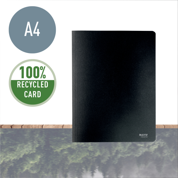 LEITZ Schnellhefter Recycle 3904 Karton schwarz DIN A4, 1 St.