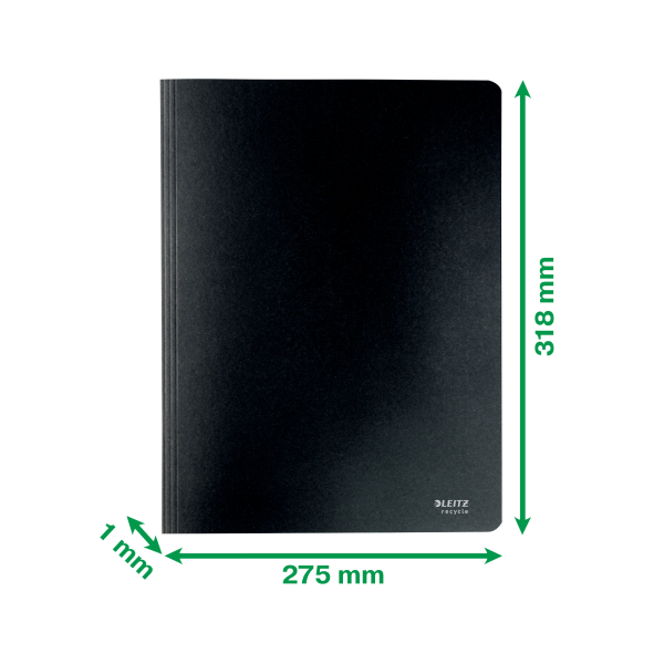 LEITZ Schnellhefter Recycle 3904 Karton schwarz DIN A4, 1 St.