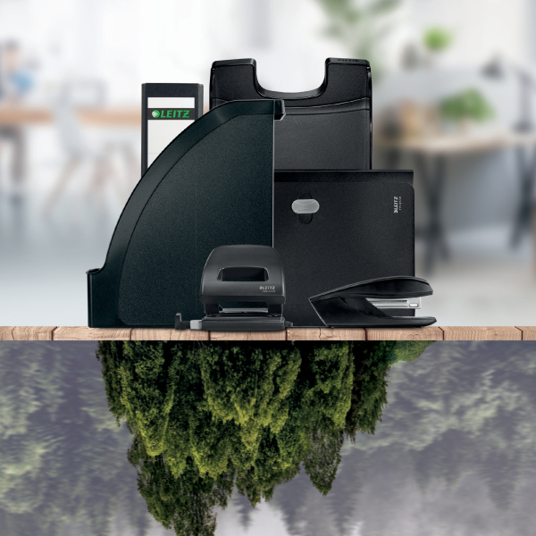 LEITZ Schnellhefter Recycle 3904 Karton schwarz DIN A4, 1 St.
