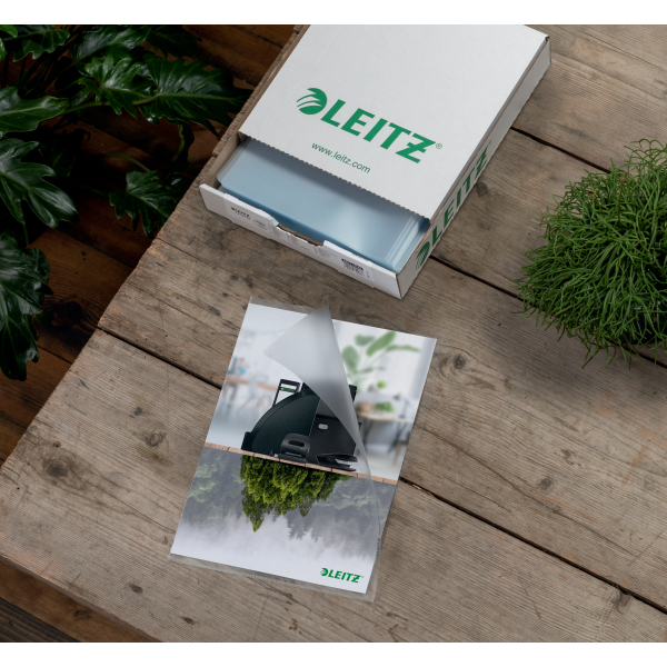 LEITZ Sichthüllen re:cycle 4001 DIN A4 transparent genarbt 0,13 mm, 100 St.