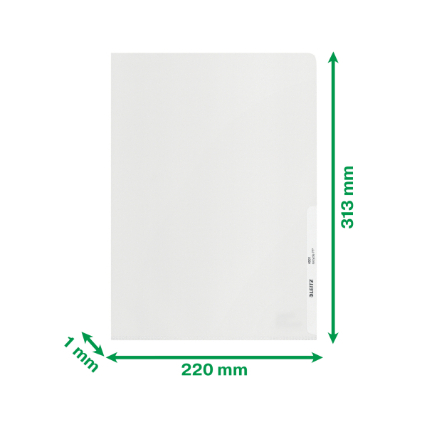 LEITZ Sichthüllen re:cycle 4001 DIN A4 transparent genarbt 0,13 mm, 100 St.