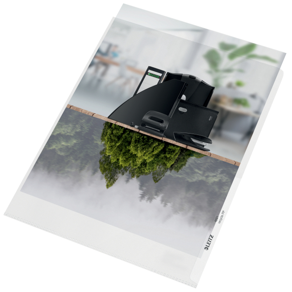 LEITZ Sichthüllen re:cycle 4001 DIN A4 transparent genarbt 0,13 mm, 100 St.
