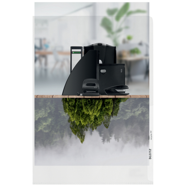 LEITZ Sichthüllen Recycle 4001 DIN A4 transparent genarbt 0,14 mm, 25 St.