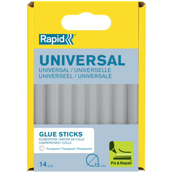 Rapid Heißklebesticks universal transparent, 14 St.