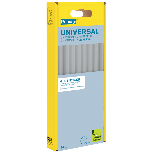 Rapid Heißklebesticks universal transparent, 14 St.