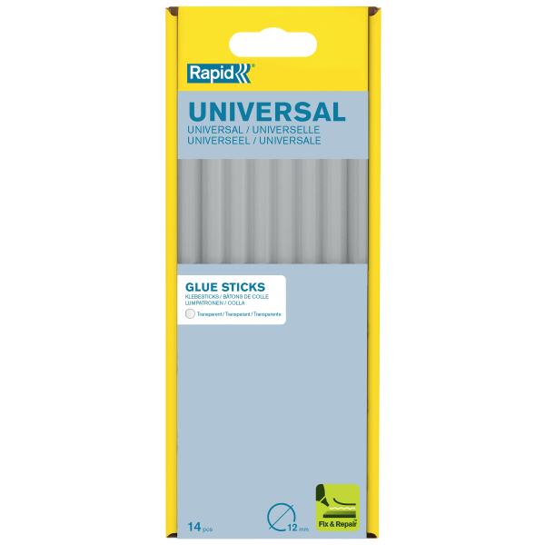 Rapid Heißklebesticks universal transparent, 14 St.