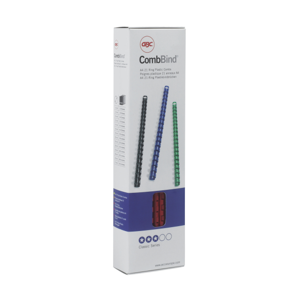 GBC Kunststoffbinderücken weiß für 45 Blatt, 100 St.