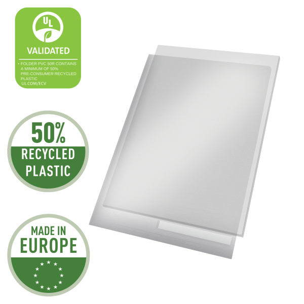 LEITZ Sichthüllen Aktenhülle 4053 DIN A4 transparent genarbt 0,20 mm, 10 St.