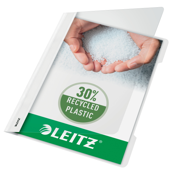 LEITZ Schnellhefter 4191 Kunststoff weiß DIN A4, 1 St.