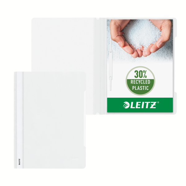 LEITZ Schnellhefter 4191 Kunststoff weiß DIN A4, 1 St.